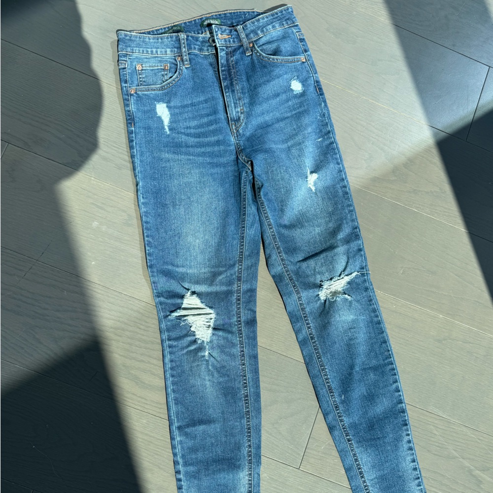 Super High Waist Skinny Jeans